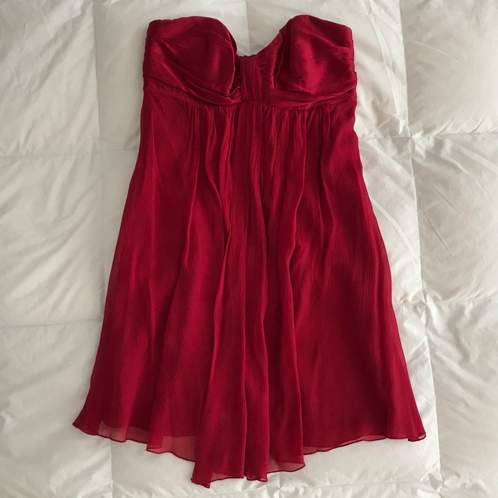 LAST CHANCE! Express Red Strapless Dress Size 0